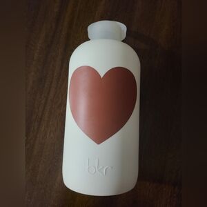 bkr White Bottle with Red Heart Design